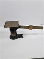 Antique Cast Iron & Brass Postal Scale