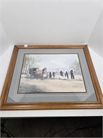 Signed Koenig & Dated 1990 Amish Picture