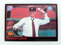 1993 Leaf President Bill Clinton Triple Play 1st P