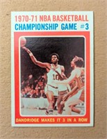 1971-72 Topps NBA Championship 1970-71 Game 3