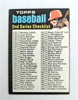 1971 Topps Series 2 Unmarked Checklist #123