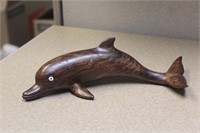 Exotic Wood Carved Dolphin