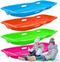 4 Pcs 46 Inch Plastic Snow Sleds