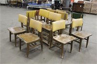 (12) Wood Chairs