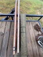 Antique survey depth sticks