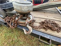 Vintage chain hoist