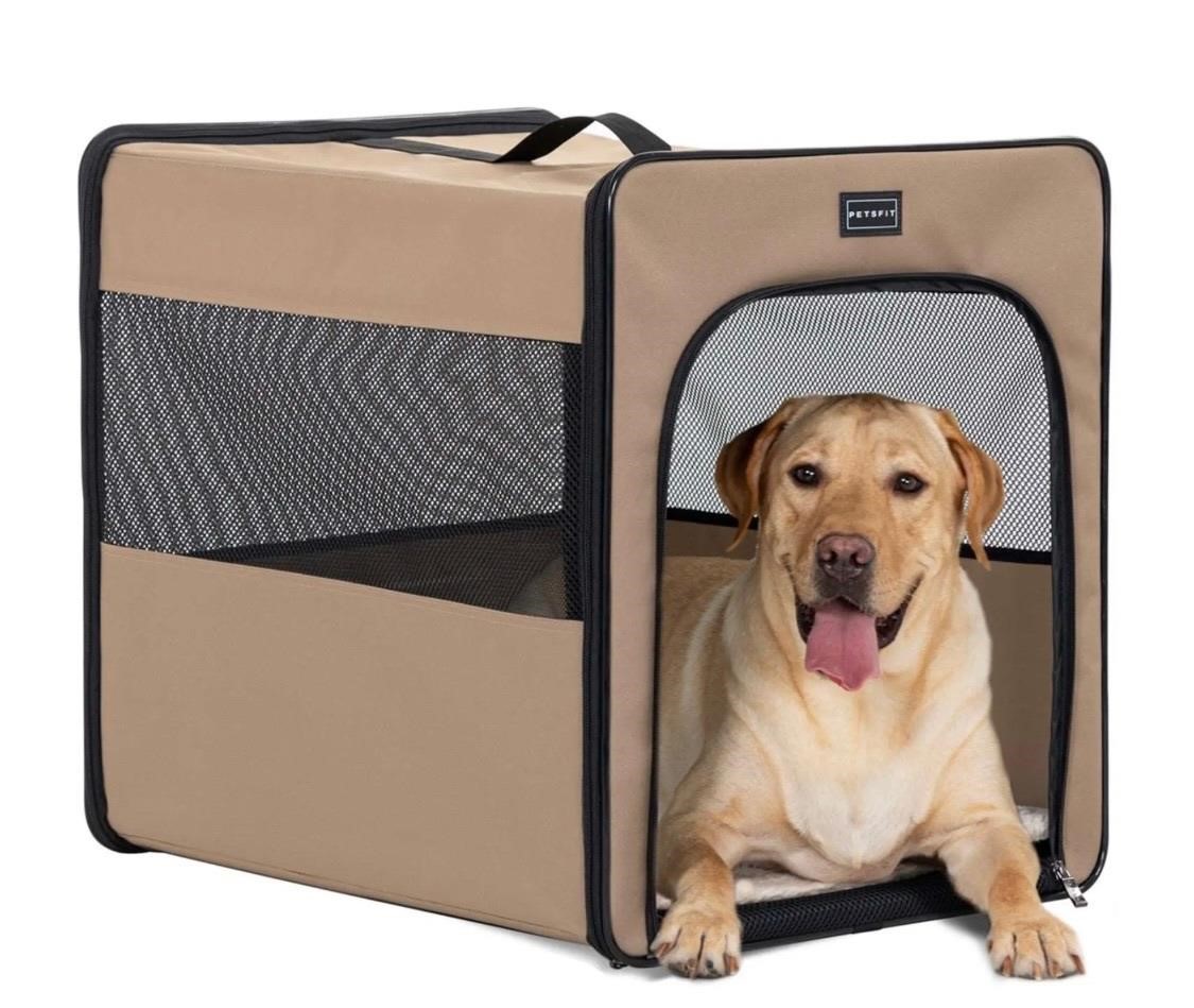 PETSFIT Dog Crate For Travel Collapsible Dog Crate