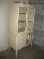 Wooden China Cabinet  30x17x64 Inches