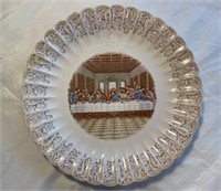 “The Last Supper” Plate with Gold Work