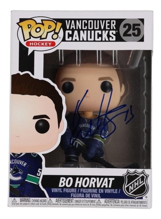 Bo Horvat Signed Canucks #51 Hockey Funko Pop! Vin