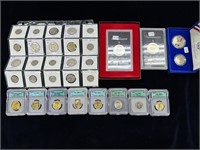 Silver Coins, Silver Proof Sets, Quarters etc