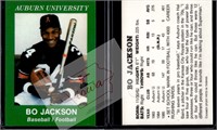 Bo Jackson 1986 Auburn baseball/football rk promo
