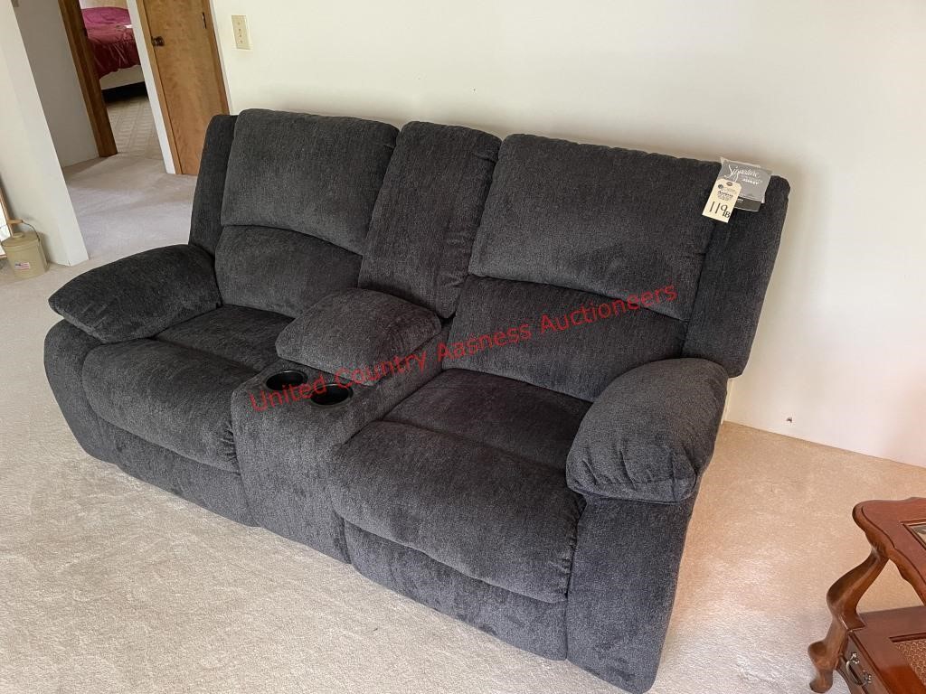 Ashley Love Seat that reclines on each end