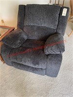 Ashley reclining chair-charcoal gray in color