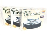 3 - 7" W NIB MRC Display Turntables