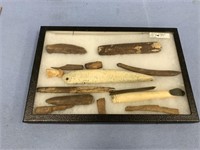 Excellent collection of native artifacts in a shad