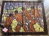 Gena Bes Batiks Tapestry Art Signed "Roots?