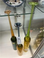 (3) Nouvel Studio Long Neck Glass Bottles