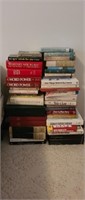 Large assortment hardcover books, various authors