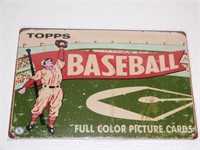 Topps Baseball Tin Sign 12x8"