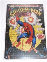 Spiderman Comics Weekly Tin Sign 12x8"