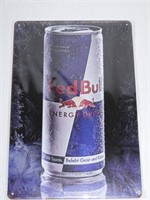 Red BUll Energy Drink Tin Sign 12x8"