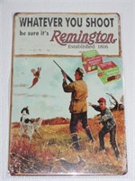 Whatever You Shot Remington Tin Sign 12x8"