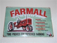 Farmall Tractors Tin Sign 12x8"