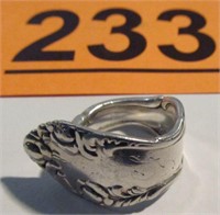 Jewelry Sterling Silver Flatware Handle Ring