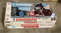 Board Games-Monopoly & Hangman.