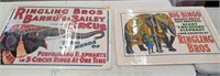 F8)Two Large Vintage Circus Posters, 33x24,30x21.5
