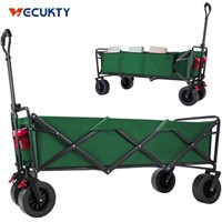N7657  VECUKTY Folding Wagon Utility Cart, Green