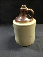 Antique stoneware jug, 10” tall