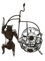 Wrought Iron Hanging Baskets & Decorative Piece