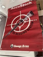 SAVAGE ARMS ACCUSTOCK ADVERTISING BANNER
