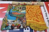 (3) Vintage Fabric Items