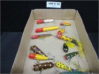 12 painted fishing lures