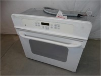 GE White Built in Single Electric Oven