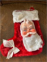 Vintage Christmas Bijou Toys Santa Stocking