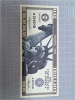 One trillion novelty banknote