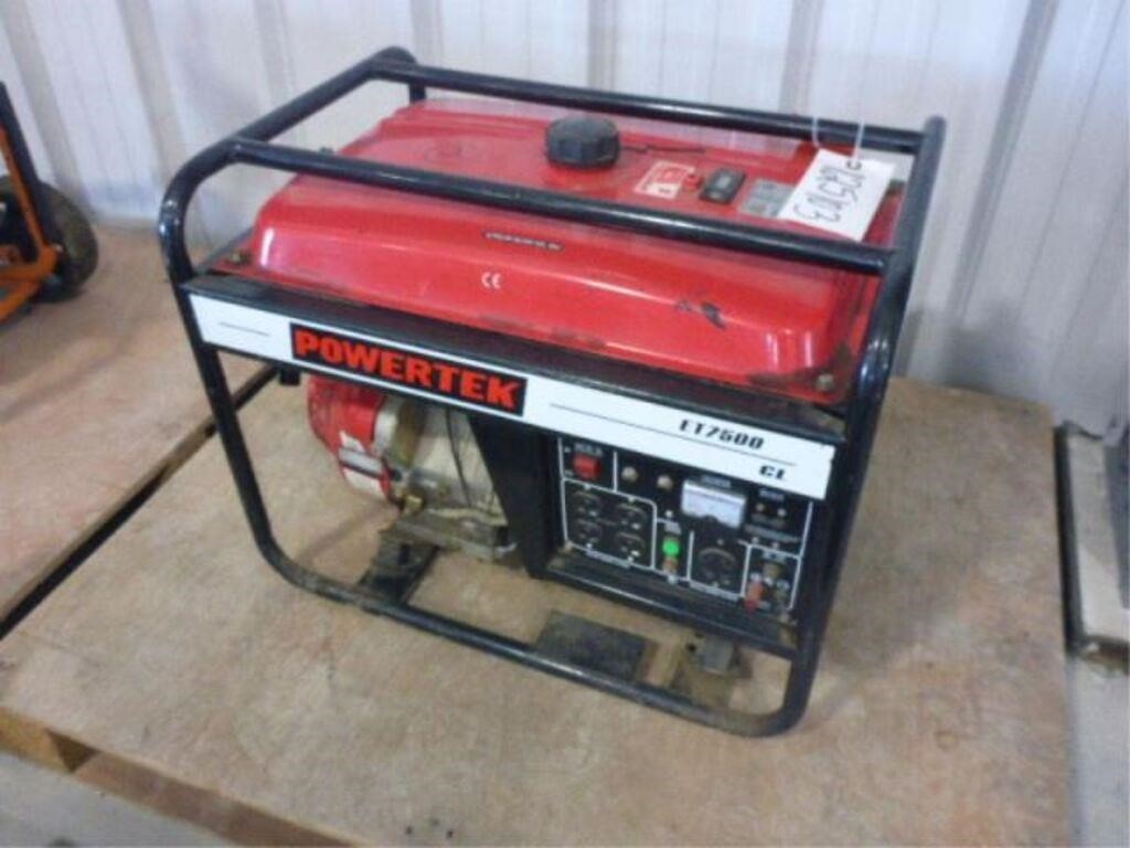 2014 Powertek ET7500CL 7,000 W Generator