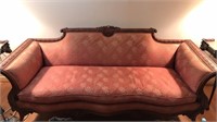VICTORAIN UPHOLSTERED PARLOR COUCH