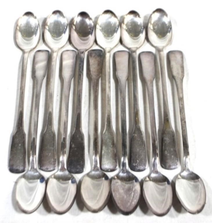 12 International Silver plate Teaspoons