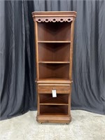 BROYHILL CORNER CABINET ON ROLLERS