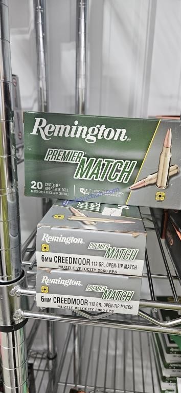 Remington premier match
6mm creed moor 112
