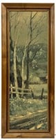Vintage Framed Landscape Print Framed