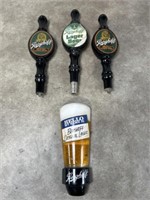 Berghoff beer tap handles, set of 4