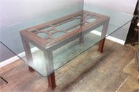 Large Glass Top Table