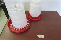 Chicken feeder and water container