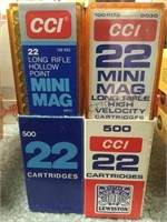 10 boxes of “CCI “  mini mag  22 ammo